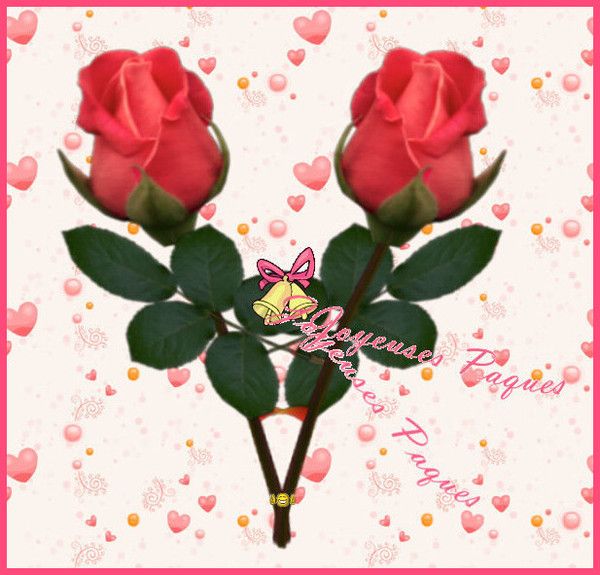 création de reinette,les roses de PAQUES à offrir