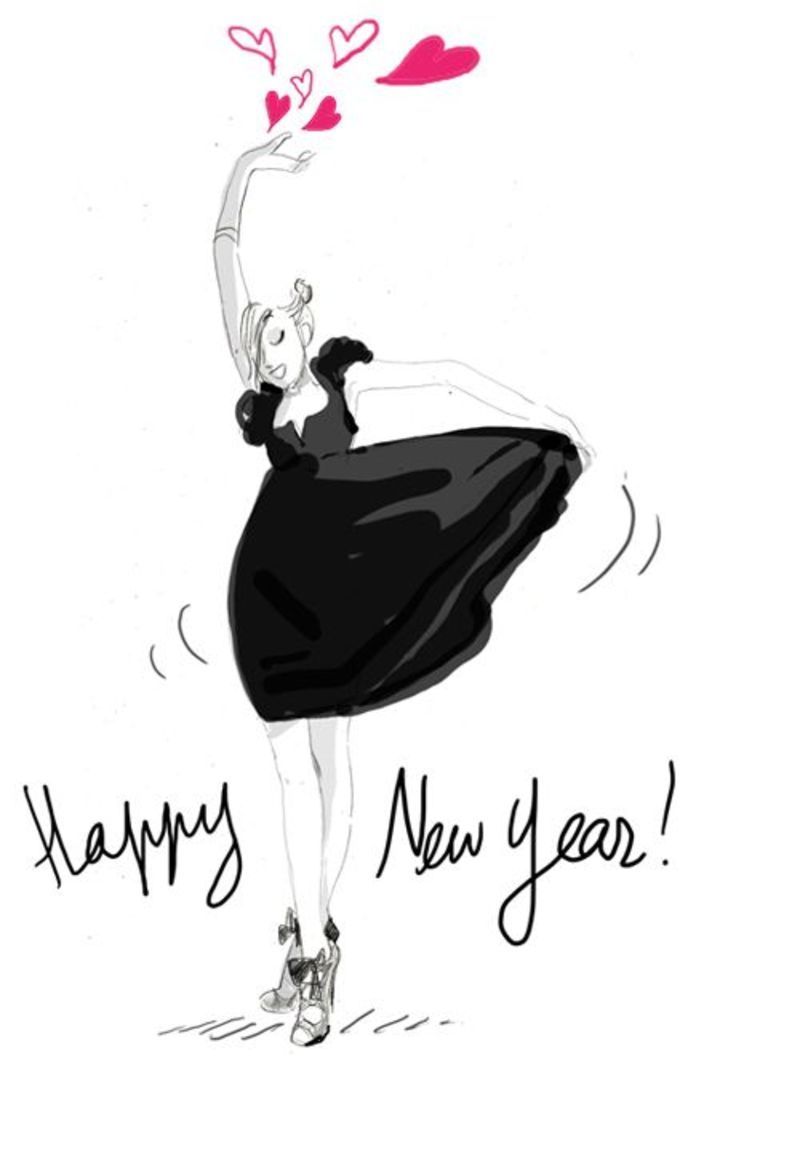 fashion illustration happy new year gifs fetes de fin annee fashion illustration happy new year gifs fetes de fin annee