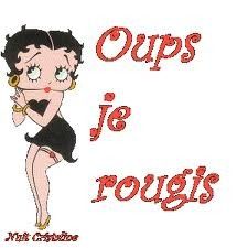 gif : texte,betty boop :Oups je rougis