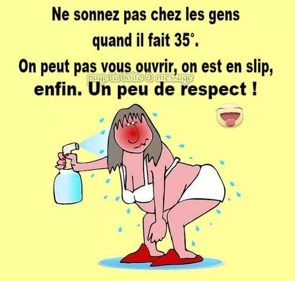 Canicule et respect ! (humour)