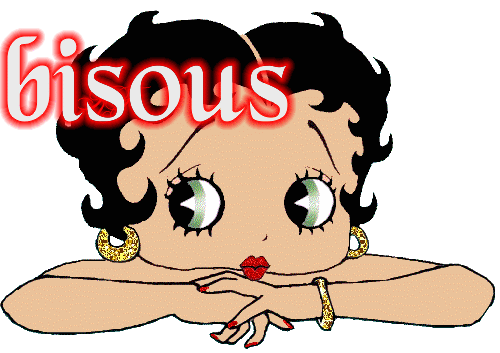 gif:betty boop,bisous