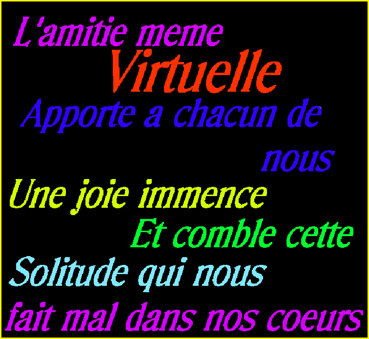 une idée pour les personnes seules ici ^_^